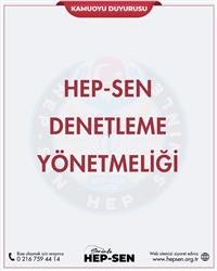 HEP-SEN DENETMELEME YÖNETMELİĞİ